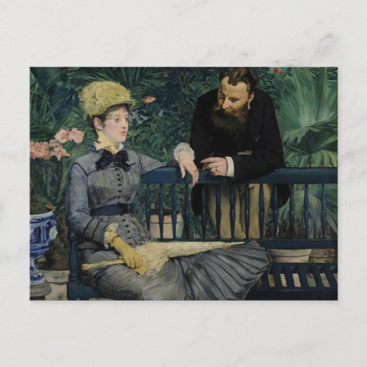 Im Wintergarten | Édouard Manet Postkarte (Vorderseite)