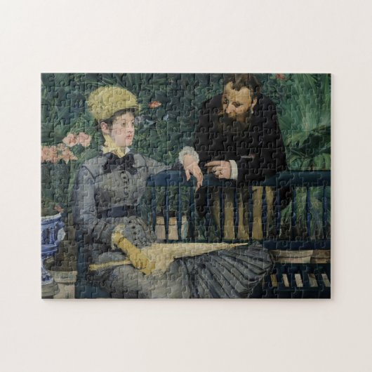 Im Wintergarten | Édouard Manet Puzzle (Horizontal)