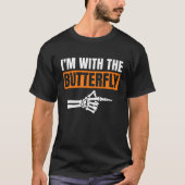 I'm With Butterfly Halloween Costume Party Matchin T-Shirt (Vorderseite)