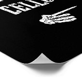 I'm With Cello Halloween Costume Funny Couples Mat Poster (Ecke)