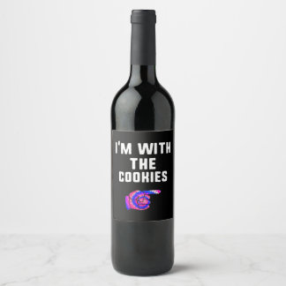 Im With Cookies | Tie Dye Lustige Produkte Weinetikett