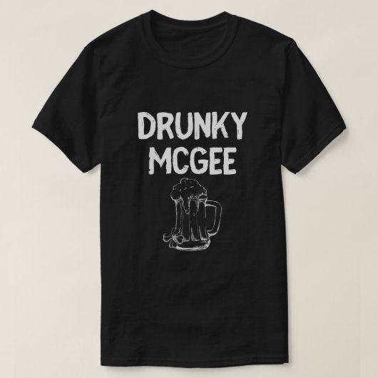 Im with Drunky Mcgee Funny Couples St Patricks Day T-Shirt (Design vorne)