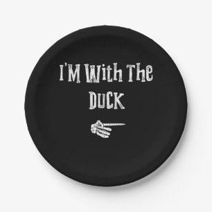 Im with Duck Halloween Costume Funny Couples Match Pappteller