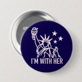 I'm With Her Button (Vorne & Hinten)