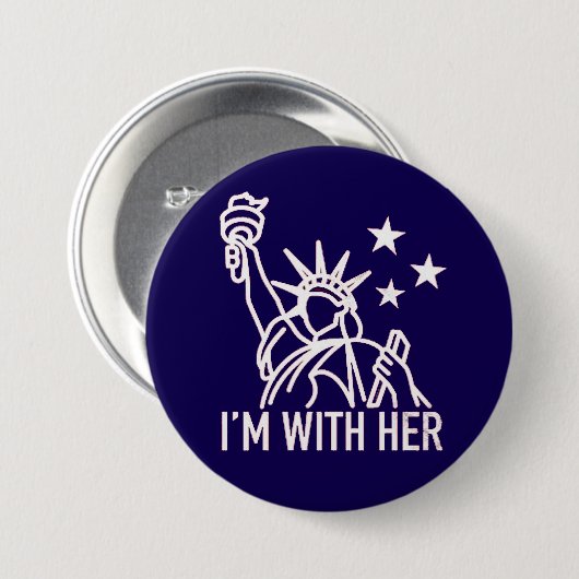 I'm With Her Button (Vorne & Hinten)