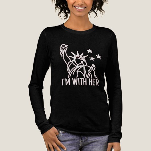I'm With Her Tri-Blend Shirt (Vorderseite)