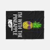 I'm With Ne Shirt Funny Ne Halloween Costume Fleecedecke (Vorderseite (Horizontal))