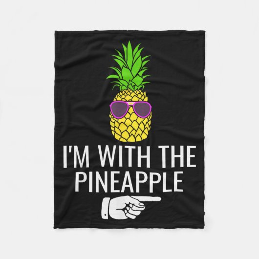 I'm With Ne Shirt Funny Ne Halloween Costume Fleecedecke (Vorderseite)