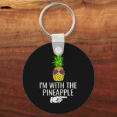 I'm With Ne Shirt Funny Ne Halloween Costume Schlüsselanhänger (Vorderseite)