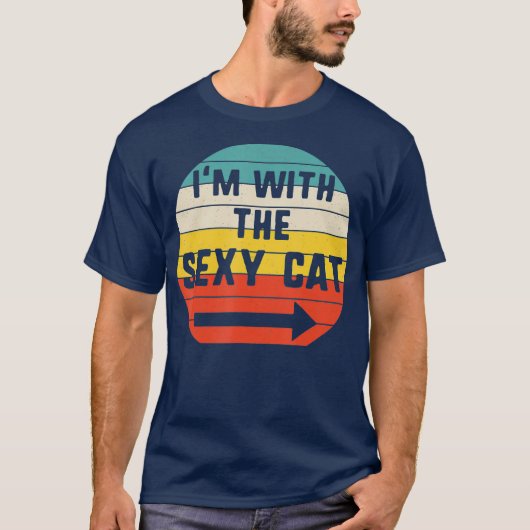 Im With sexy cat Halloween Matching Couple T-Shirt (Vorderseite)