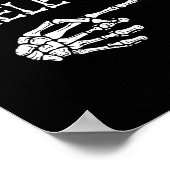 I'm With Skeleton Funny Couples Matching Halloween Poster (Ecke)