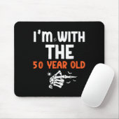 I'm With The 50 Year Old 50th Birthday Halloween C Mousepad (Mit Mouse)