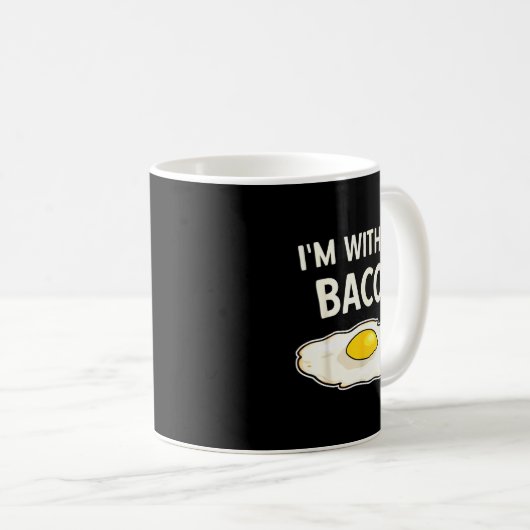 I'm With The Bacon Eggs Easy Halloween Matching Co Kaffeetasse (VorderseiteRechts)