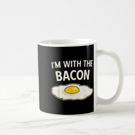 I'm With The Bacon Eggs Easy Halloween Matching Co Kaffeetasse (Rechts)