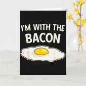 I'm With The Bacon Eggs Easy Halloween Matching Co Karte (Gelbe Blume)
