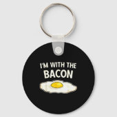 I'm With The Bacon Eggs Easy Halloween Matching Co Schlüsselanhänger (Vorderseite)