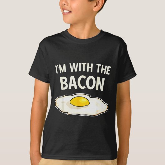 I'm With The Bacon Eggs Easy Halloween Matching Co T-Shirt (Vorderseite)