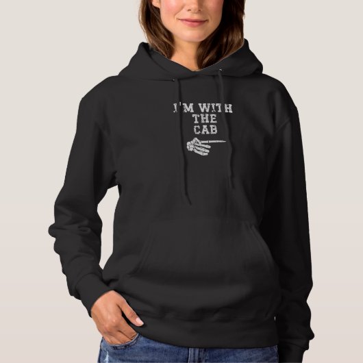 I'm with the Cab Point Matching Couples Halloween Hoodie (Vorderseite)
