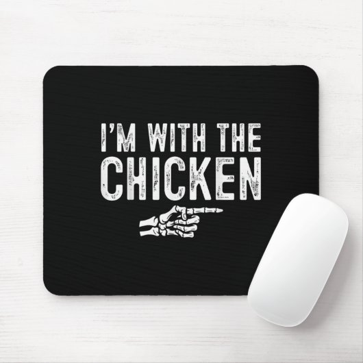 I'm With The Chicken Easy Costume Halloween Couple Mousepad (Mit Mouse)