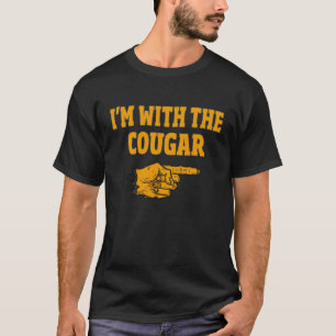 I'm With The Cougar Funny Paar Halloween Kostüm T-Shirt