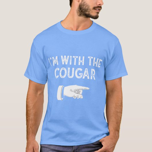 Im With The Cougar Matching Cougar Costume Hallowe T-Shirt (Vorderseite)