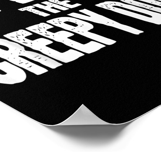 I'm With The Creepy Doll Funny Matching Halloween  Poster (Ecke)