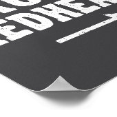 I'm With The Drunk Redhead Funny St Patricks Day  Poster (Ecke)