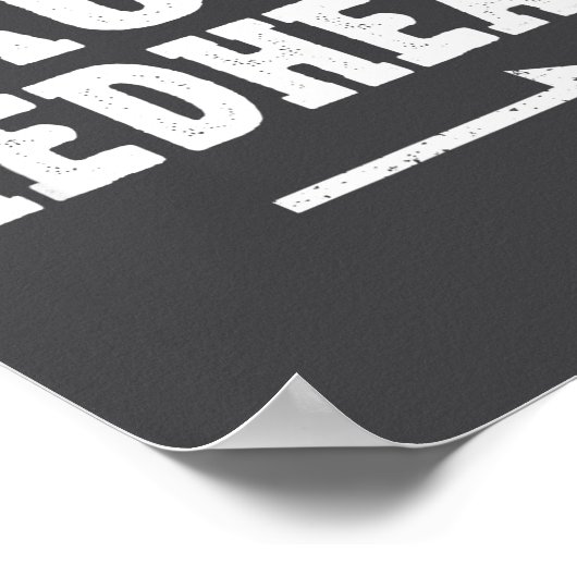 I'm With The Drunk Redhead Funny St Patricks Day  Poster (Ecke)