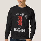 I'm With The Egg Bacon Couples Matching Costume Ha Sweatshirt (Vorderseite)