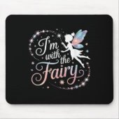 I'm With The Fairy Halloween Costume Dad Mom Group Mousepad (Vorne)