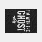 I'm With The Ghost Easy Costume Halloween Couples  Fleecedecke (Vorderseite (Horizontal))