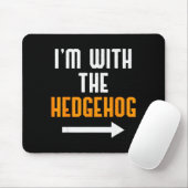 I'm With The Hedgehog Costume Funny Halloween Coup Mousepad (Mit Mouse)