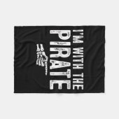 I'm With The Rate Easy Costume Halloween Couples M Fleecedecke (Vorderseite (Horizontal))