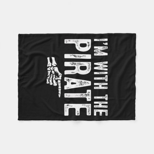 I'm With The Rate Easy Costume Halloween Couples M Fleecedecke (Vorderseite (Horizontal))