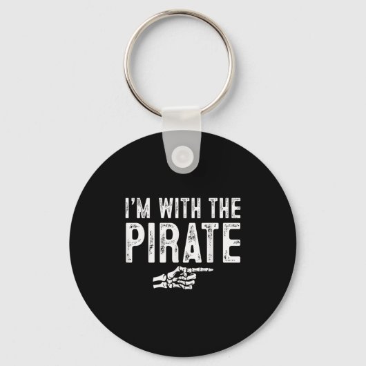 I'm With The Rate Easy Costume Halloween Couples M Schlüsselanhänger (Vorderseite)