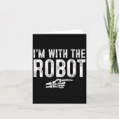 I'm With The Robot Easy Costume Halloween Couples  Karte (Vorderseite)