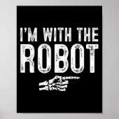 I'm With The Robot Easy Costume Halloween Couples Poster (Vorne)