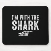 I'm With The Shark Easy Costume Halloween Couples  Mousepad (Vorne)