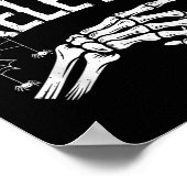 I'm With The Skeleton Funny Halloween Costume  Poster (Ecke)