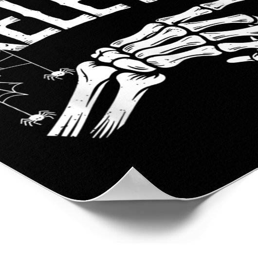 I'm With The Skeleton Funny Halloween Costume  Poster (Ecke)