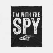 I'm With The Spy Easy Costume Halloween Couples Ma Fleecedecke (Vorderseite)