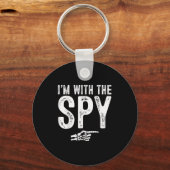 I'm With The Spy Easy Costume Halloween Couples Ma Schlüsselanhänger (Vorderseite)