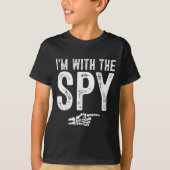 I'm With The Spy Easy Costume Halloween Couples Ma T-Shirt (Vorderseite)