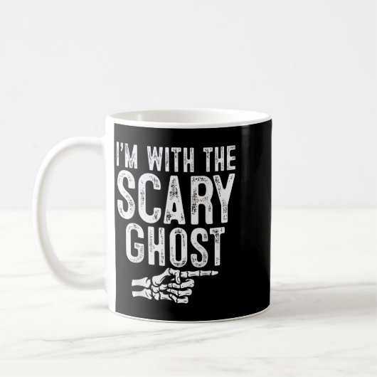 I'm With The Y Ghost Easy Costume Halloween Couple Kaffeetasse (Links)