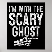 I'm With The Y Ghost Easy Costume Halloween Couple Poster (Vorne)