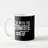 I'm With The Zombie Easy Costume Halloween Couples Kaffeetasse (Links)