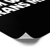 I'm With Trans Mice Trump Meme Funny Transgenic Mi Poster (Ecke)