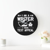 Im Writer I Have Text Appeal Writer Gift Große Wanduhr (Zuhause)
