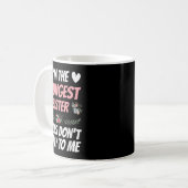 I'm Youngest Sister Rules Don't Apply To Me Funny Kaffeetasse (Vorderseite Links)
