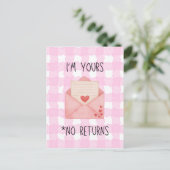 I'm Yours Feiertagspostkarte (Stehend Vorderseite)